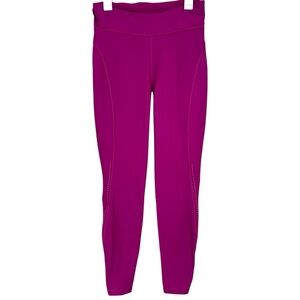 Lululemon Fleece Lined Fuchsia Pink Leggings Size 10 Hang Tag attached